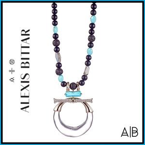 ALEXIS BITTAR Crystal Encrusted Hoop Necklace